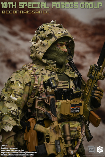 Разведчик спецназа США - Коллекционная ФИГУРКА 1/6 10TH SPECIAL FORCES GROUP Reconnaissance (26063) - Easy&Simple