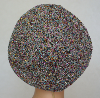 Радужный вязаный берет для женщин фото итальянских разноцветных беретов Vizio