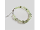 (АРТИКУЛ: 9319/51) БРАСЛЕТ ЖЕНСКИЙ, НАТУРАЛЬНЫЕ КАМНИ В БЛЕДНО-ЗЕЛЕНЫХ ТОНАХ, СЕРЕБРИСТЫЙ МЕТАЛЛ