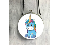 Сумка круглая Единорог №5