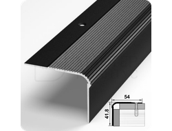 Порог угловой Лука ПУ 02.2700.15 Черный