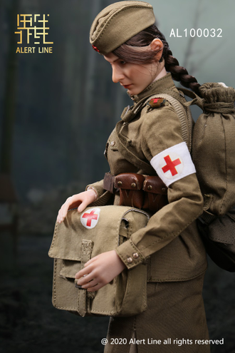 ПОСЛЕ ОБЗОРА - Советский медик - ФИГУРКА 1/6 scale WWII Female medical soldier (AL100032) - Alert Line