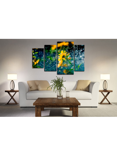 Модульная картина "Летний дождь"