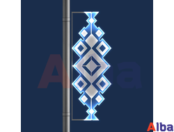 Консоль новогодняя светодиодная штора золотая