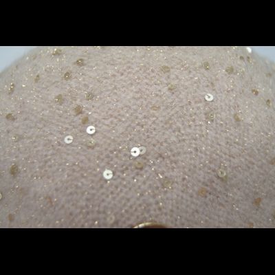 Кремовый женский берет вязаный Vizio Италия 6943