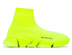 Кроссовки-носки Balenciaga Speed 2.0 ярко-зеленые