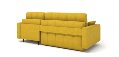 ДВУСПАЛЬНЫЙ ПРУЖИННЫЙ УГЛОВОЙ ДИВАН-КРОВАТЬ ОРЛЕАН, ПРОЧНЫЙ МЕТАЛЛОСКЕЛЕТ, СО СПАЛЬНЫМ МЕСТОМ И МЕХАНИЗМОМ ПАНТОГРАФ, НОЖКИ 10 СМ