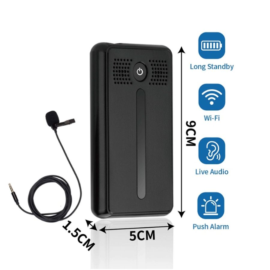 DE/AR2 Wi-Fi аудио диктофон, встроенный регистратор, доступ с мобильного (CamSC Pro),