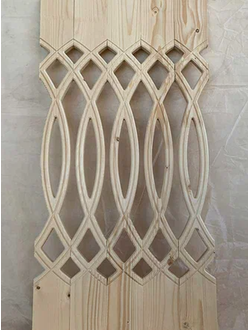 Балясина прорезная массив №2 сосна 20мм*90мм*90см