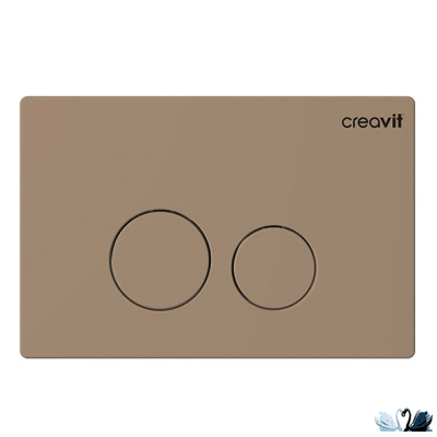 Кнопка смыва Creavit Terra GP9002.06 Cappucino бежевая матовая