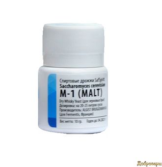 Спиртовые дрожжи SafSpirit М-1 (MALT), для солодовых браг, 10 гр. (Fermentis)