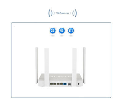 Роутер LTE - 3G/4G KKEENETIC Giga, белый kn-1010