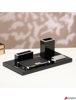 Набор настольный канцелярский Премьер 4в1 с визитницей. 5531371