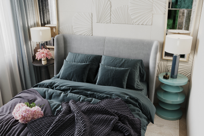 Гипсовое 3D панно "Пальмы" (визуализация2)