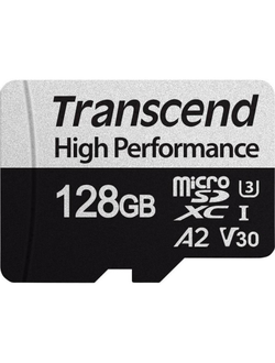 Карта памяти Transcend 330S microSDXC 128Gb UHS-I Cl10 + адаптер, TS128GUSD330S