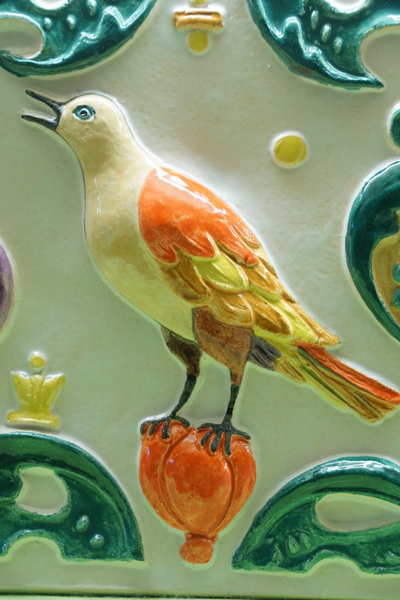 Соловей свободы (фасадный изразец)