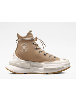 Кеды Converse Run Star Legacy CX Tortoise хаки высокие на платформе A05054C