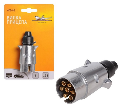Вилка электрическая для подключения прицепа (Штепсельный разъем 7 контактов)