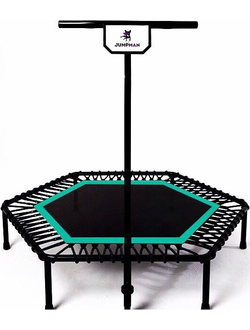 Фитнес батут для джампинга с ручкой JumpMan 135 см (зеленый)