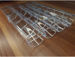 Коробка 24 ячейки для камней, акрил (18*12*2,4 см, 110 г) №25780