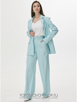 Модель : 3704.Двухпредметный костюм нежно-голубого цвета.