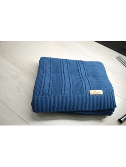 Плед вязаный "Косы"