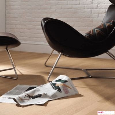 Паркетная доска Haro Дуб Пуро Белый Эксквизит 531686 3-пол масло