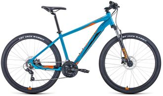 Горный велосипед FORWARD APACHE 27,5 3.2 DISC Бирюзово-оранжевый, рама 21