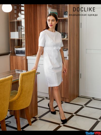 ПЛАТЬЕ DOCLIKE DL320 белое