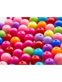 Бусины акриловые цветные