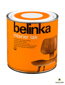 Belinka Interier Lak – бесцветный лак для лакирования древесины внутри помещений