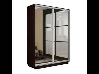 Шкаф- купе 2-Х дверный Е 1 "Экспенс" фасад зеркало 1.2/1.4/1.6 М