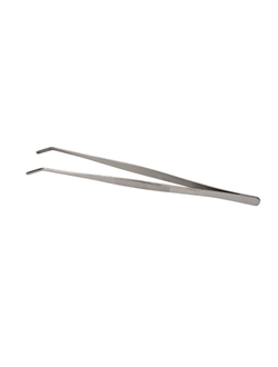 Щипцы (пинцет) 30 см. прямые, изогнутый кончик, нержавеющая сталь