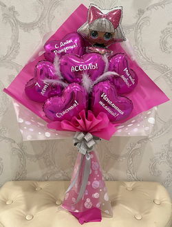 Букет с куколкой ЛОЛ