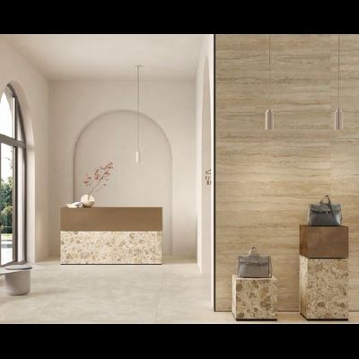 CITYSTONE, керамогранит, 60x60 см, Травертин Линейный Матовый Ректификат (9мм), K951840R