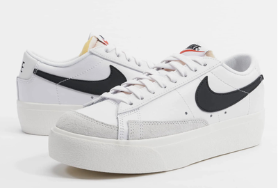 Nike Blazer Low Platform White Black (Белые) новые