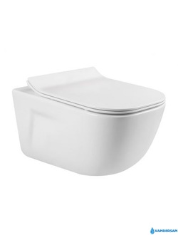 Подвесной безободковый унитаз  MEER MR-2106 с сиденьем