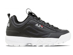 Fila Disruptor 2 black white с мехом