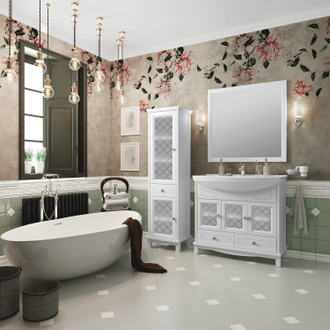 ПЕНАЛ ОМЕГА 45 МАТОВЫЙ БЕЛЫЙ (ПЕТЛИ СЛЕВА)