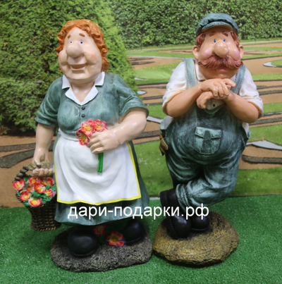 Дачница садовая скульптура 66*32 см  4,7кг  полистоун Россия 4660/012468*