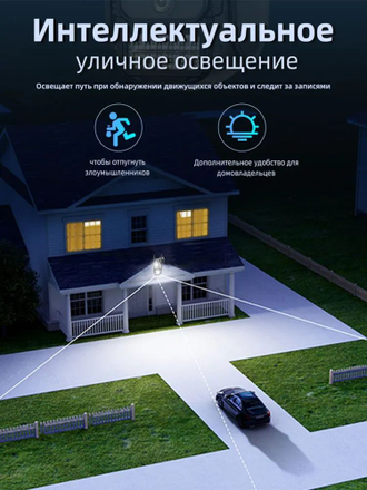 Камера видеонаблюдения WiFi-IP уличная двойная 360 Smart Camera Приложение ( V380 PRO )