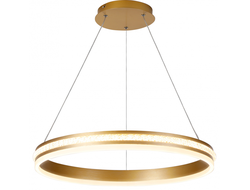 Feron св-к-люстра подвес св/д 60W(4200lm) 4000K 4K золото 500x500x1200 AL5888 SHINNING RING 41698