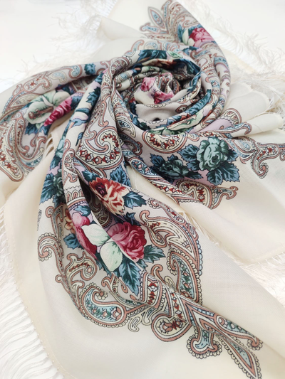 Павловопосадский платок Тайна сердца 1437-0