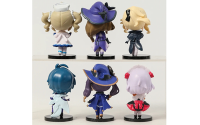 Haбop фигуpoк Anime Gеnshin Imрасt - 6 шт