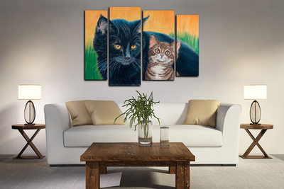 Модульная картина "Мой защитник"