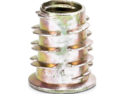 Мебельные футорки с разорванной резьбой (со шляпкой)