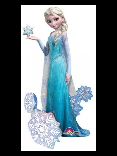 Фольгированная ходячая фигура с гелием "Эльза, холодное сердце" 1,44 м