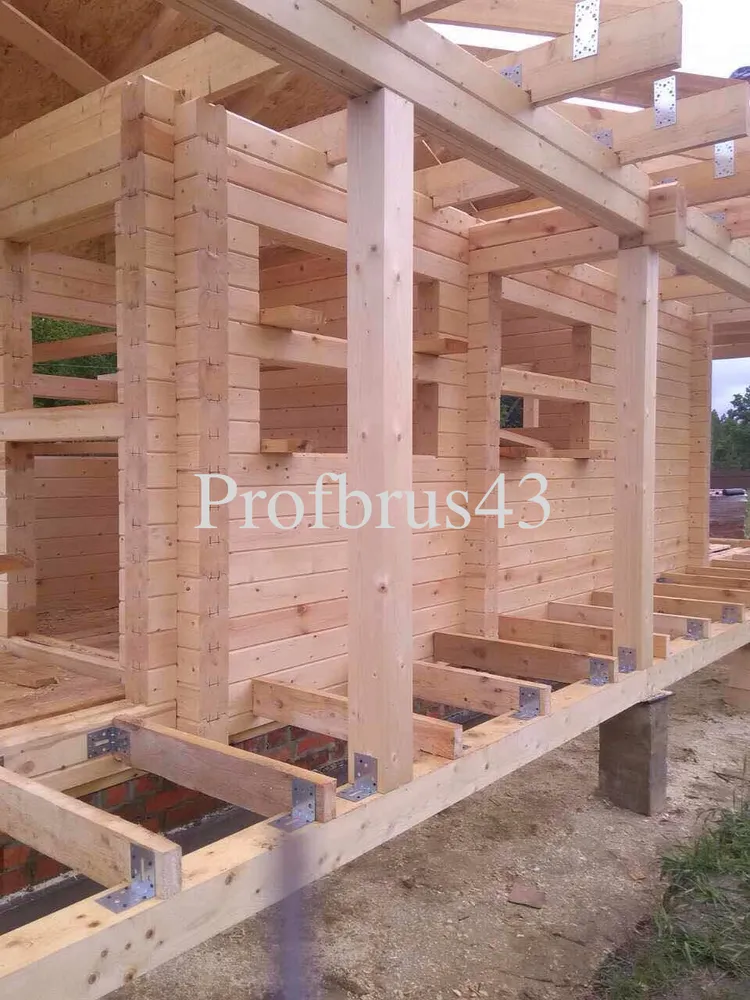 Стройка в Тамбовской области, Моршанский район, пос. Зеленый луг. Хозяйственное помещение из профилированного бруса камерной сушки