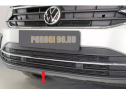 Защита радиатора для Volkswagen Tiguan 2020- black низ PREMIUM