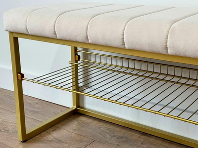 Обувница Классная 2 Золото/Крем